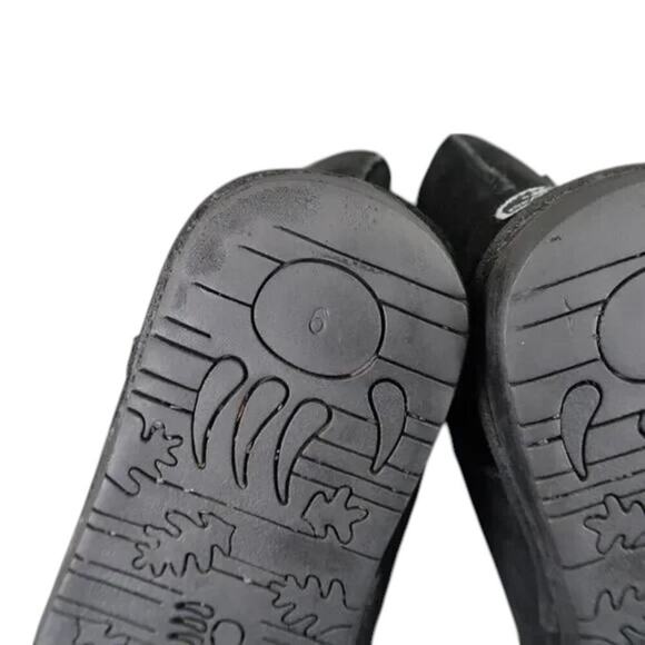 Bearpaw Shoes Womens 9 Boots Winter Comfort Warm Emma Short Leather Wool Black - Picture 9 of 14